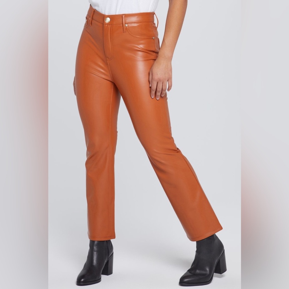 Seven7 FAUX LEATHER CROPPED PANT